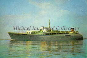 Southern Cross at sea circa 1965